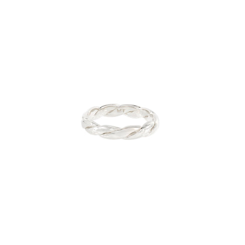 CHUNKY TWISTED RING SILVER